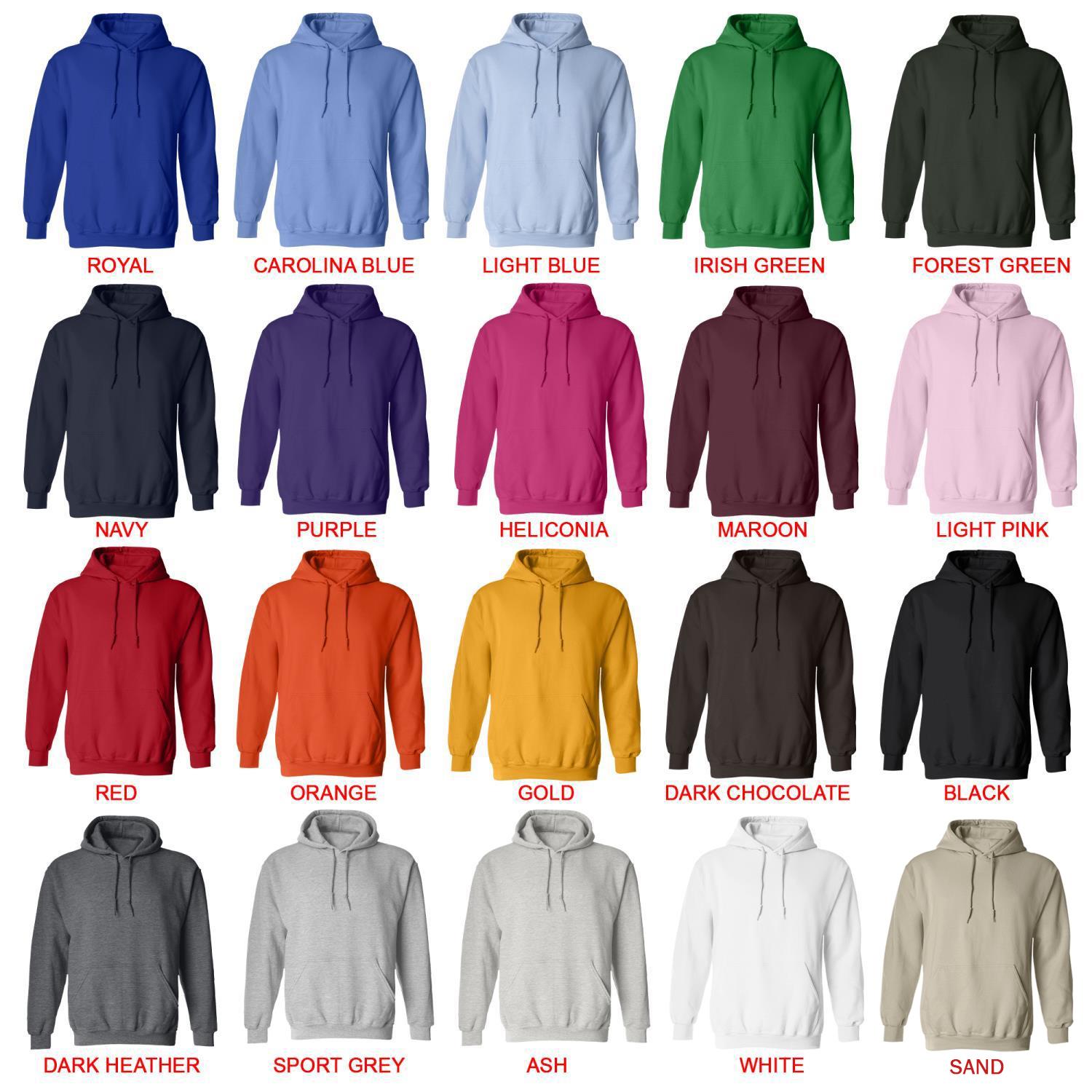 hoodie color chart - Ponyo Shop