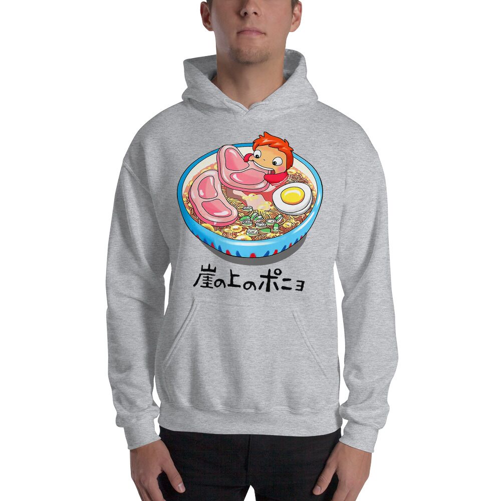 Ghibli Ponyo Loves Ham Hoodie - Image 3