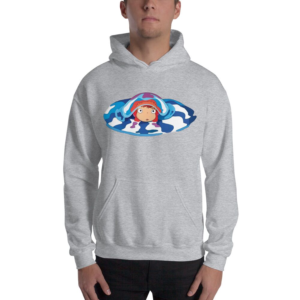 Ponyo On The Cliff By The Sea Hoodie - Image 9