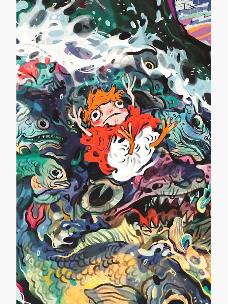 Ponyo Drawing Shower Curtain - Image 2