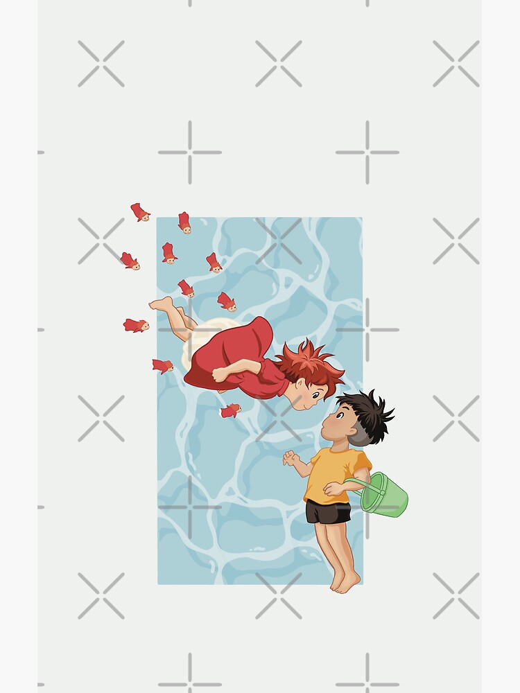 Ponyo On The Cliff By The Sea Shower Curtain - Image 2