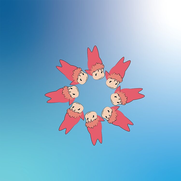 Ponyo Many Tote Bag - Image 2