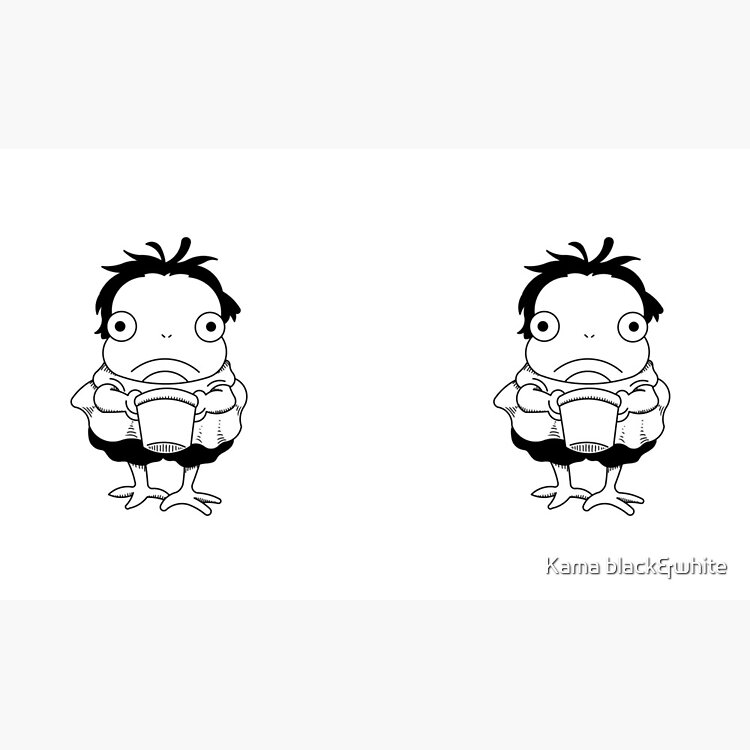 Ponyo Black White Design Mug - Image 2