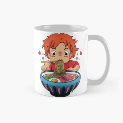 Ponyo Eats Ramen Mug
