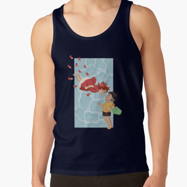 Ponyo On The Cliff By The Sea Tank Top - Image 5
