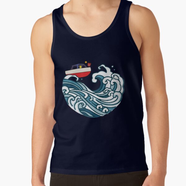 Boat On Big Wave Tank Top - Image 5