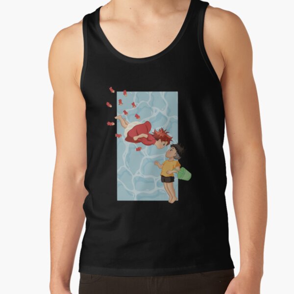 Ponyo On The Cliff By The Sea Tank Top - Image 2
