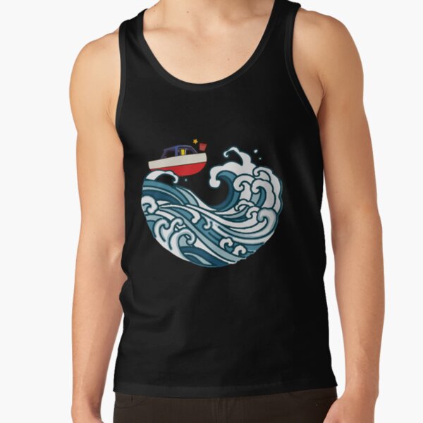Boat On Big Wave Tank Top - Image 2