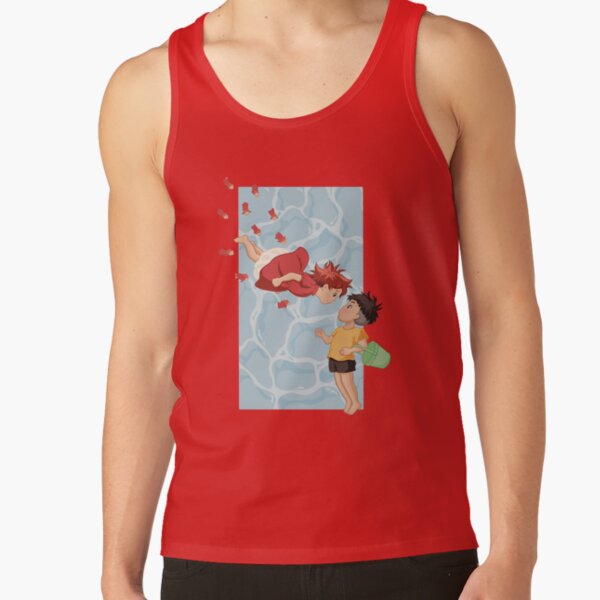 Ponyo On The Cliff By The Sea Tank Top - Image 4