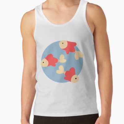 Minimalistic Swimming Goldfish Tank Top