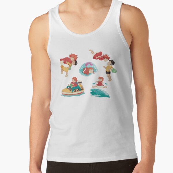 Ponyo On The Cliff Tank Top