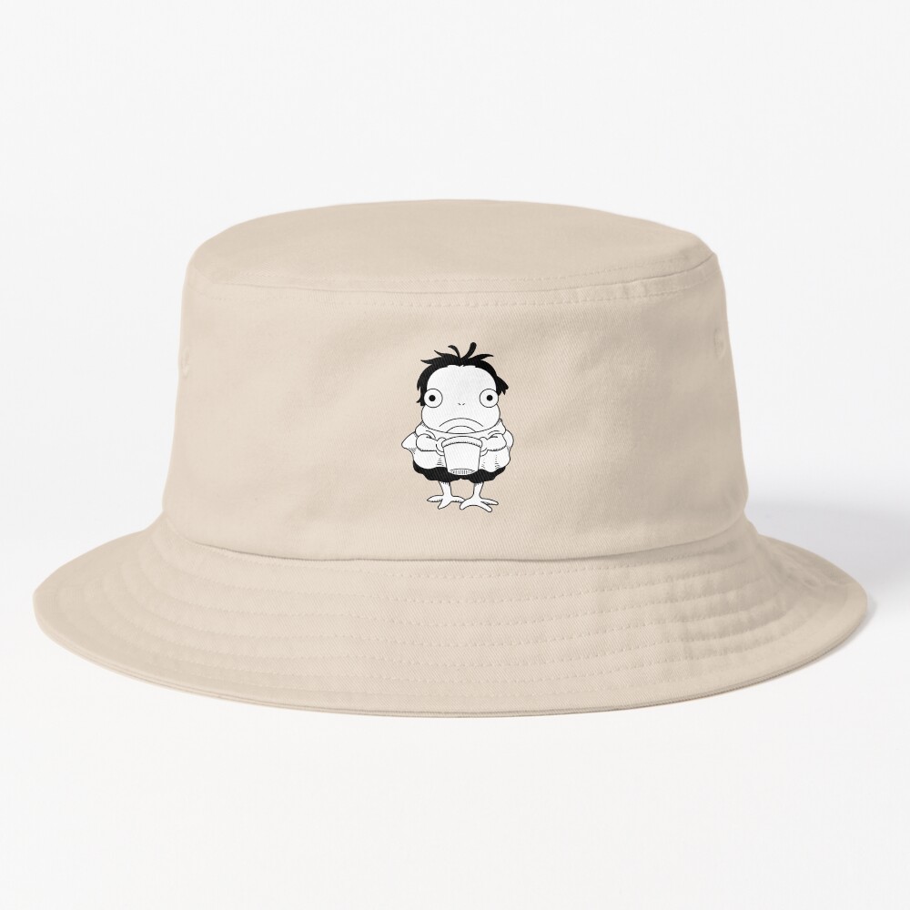 Ponyo Black White Design Bucket Hat