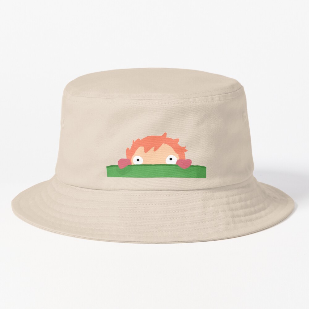 Peeping Ponyo Bucket Bucket Hat