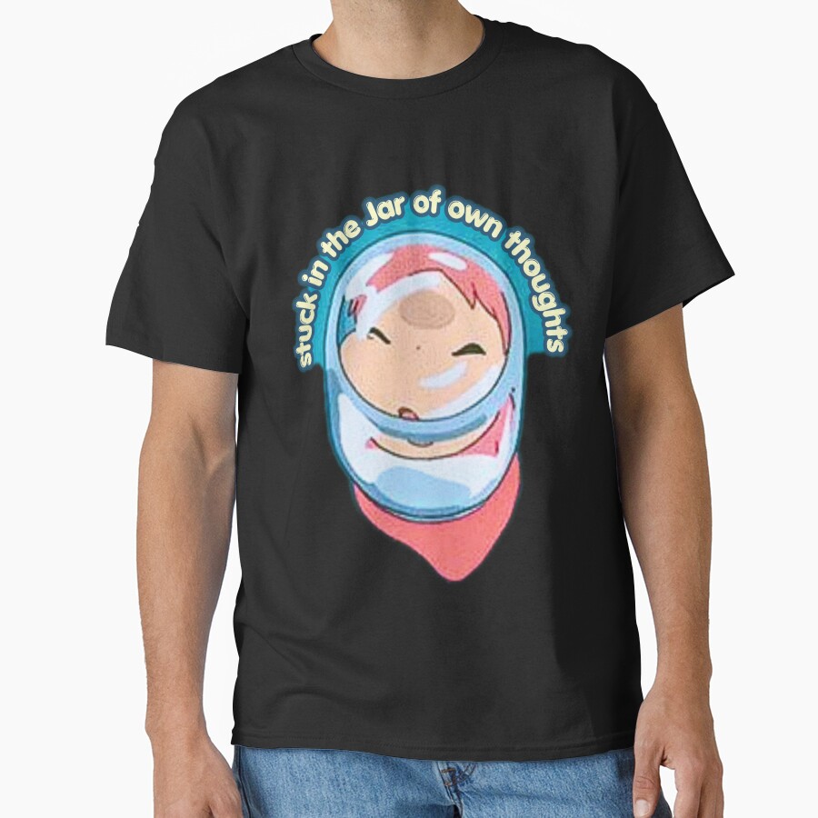 Ponyo In A Jar Sticker T-shirt - Image 2