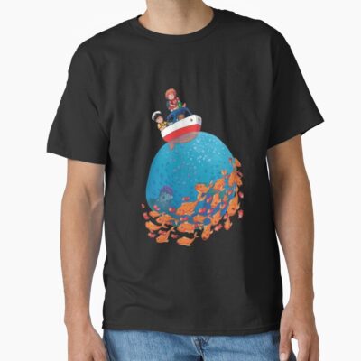 Ponyo Boat Sea Goldfish T-shirt