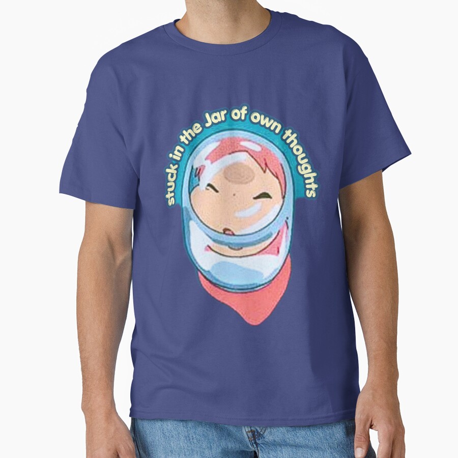 Ponyo In A Jar Sticker T-shirt - Image 4