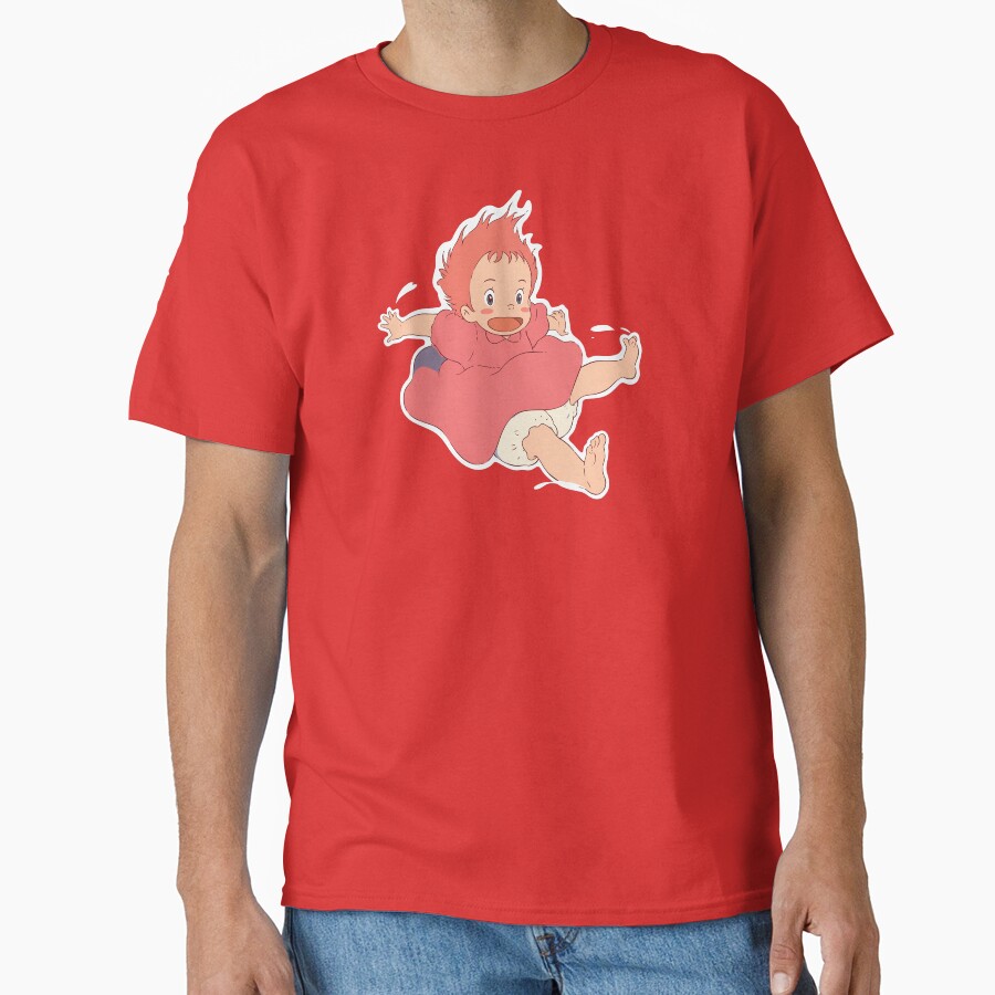 Ponyo Cute Happy T-shirt - Image 5