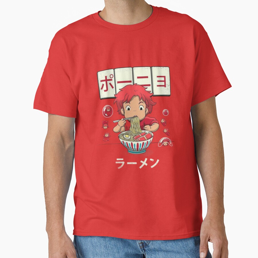 Ponyo Ramen Eatting T-shirt - Image 5