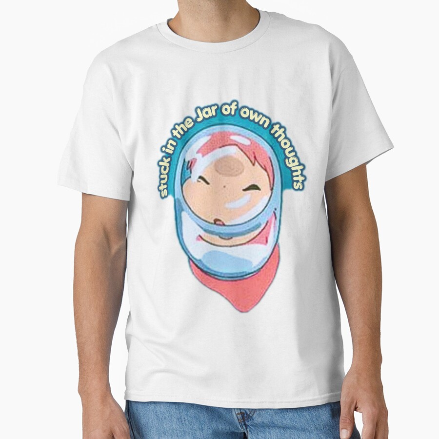 Ponyo In A Jar Sticker T-shirt