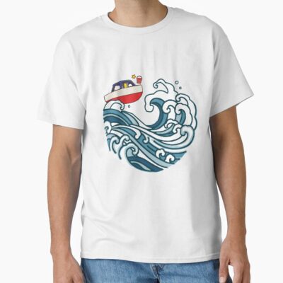 Boat On Big Wave T-shirt