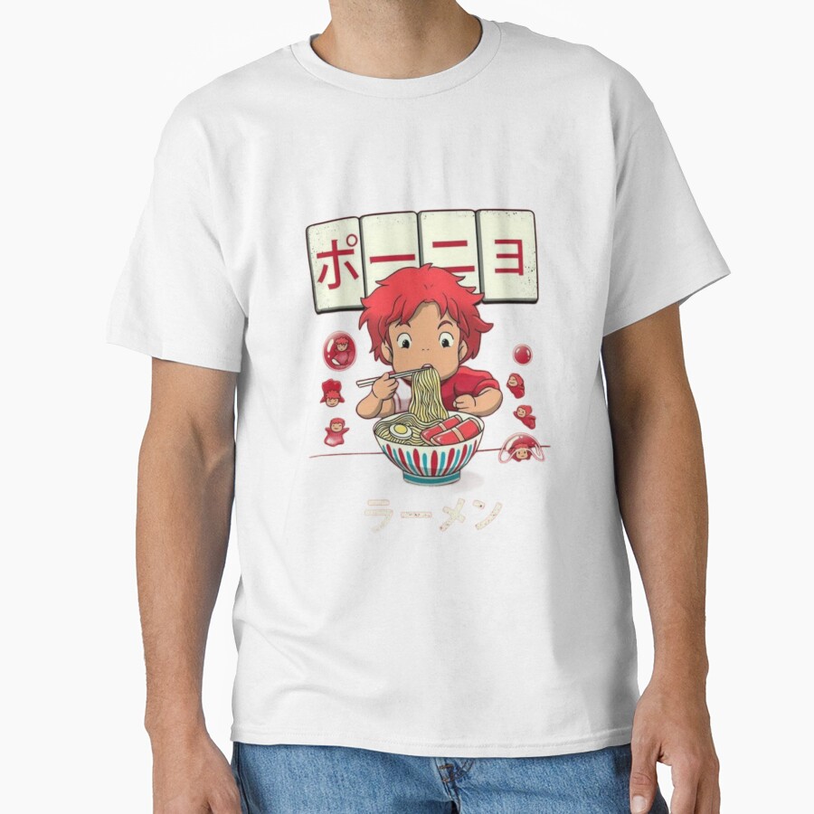 Ponyo Ramen Eatting T-shirt - Image 2