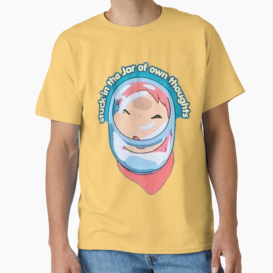 Ponyo In A Jar Sticker T-shirt - Image 6