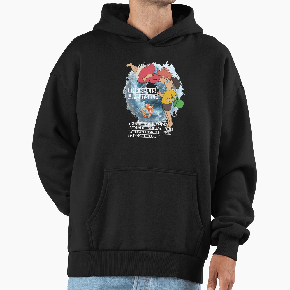 Ponyo S Ocean Adventure T Shirt Ponyo Ghibliocean Animekids Hoodie - Image 2