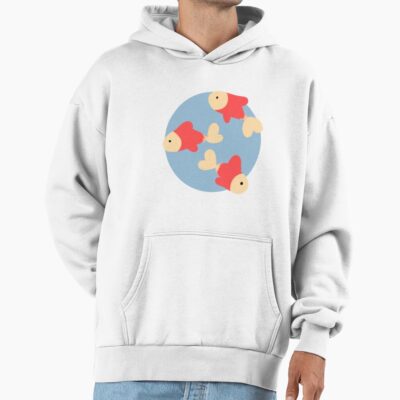Minimalistic Swimming Goldfish Hoodie
