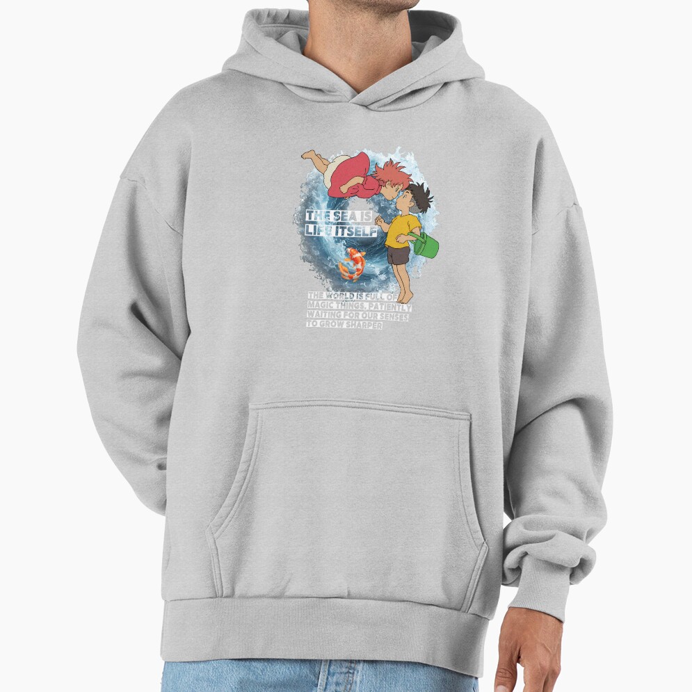 Ponyo S Ocean Adventure T Shirt Ponyo Ghibliocean Animekids Hoodie - Image 4