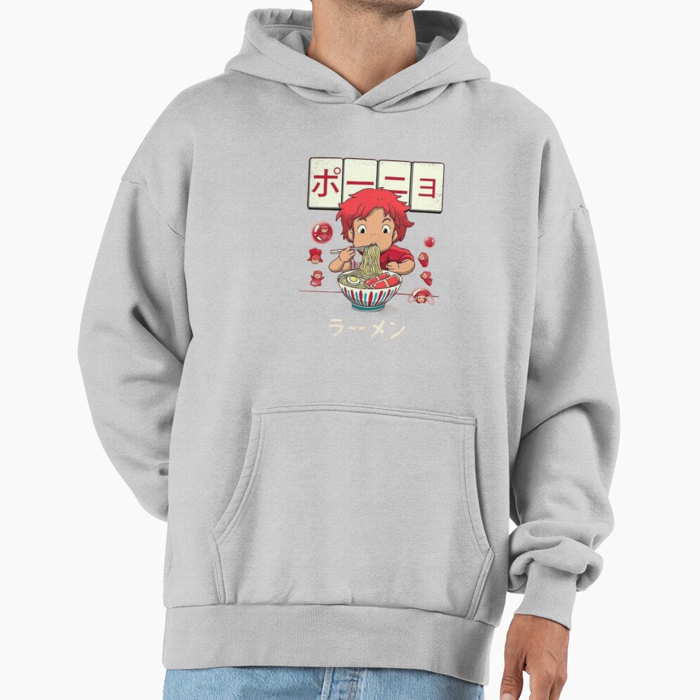 Ponyo Ramen Eatting Hoodie - Image 4
