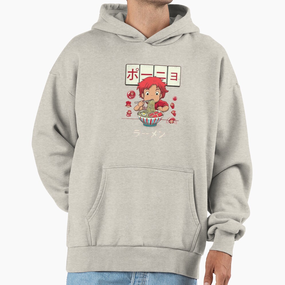 Ponyo Ramen Eatting Hoodie - Image 3
