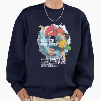 Ponyo S Ocean Adventure T Shirt Ponyo Ghibliocean Animekids Sweatshirt