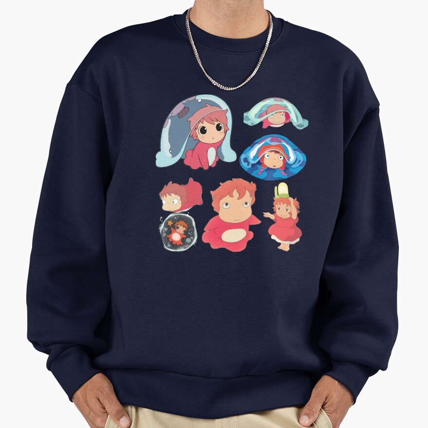 Ponyo Icon Emoji Sweatshirt - Image 5