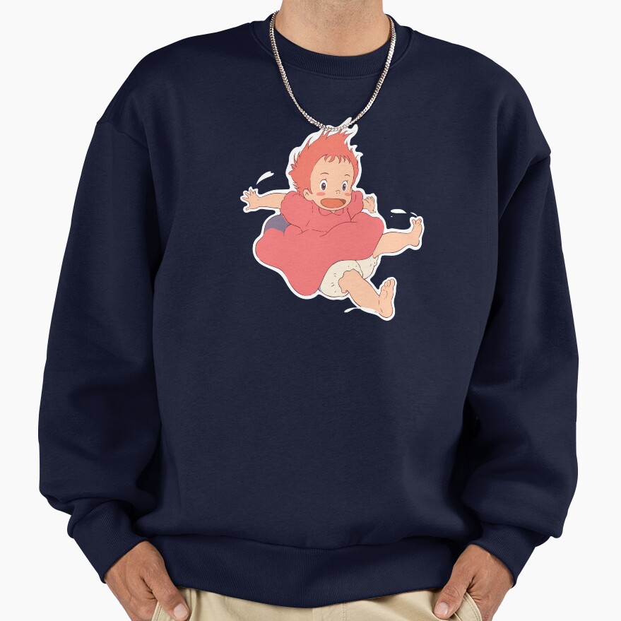 Ponyo Cute Happy Sweatshirt - Image 5