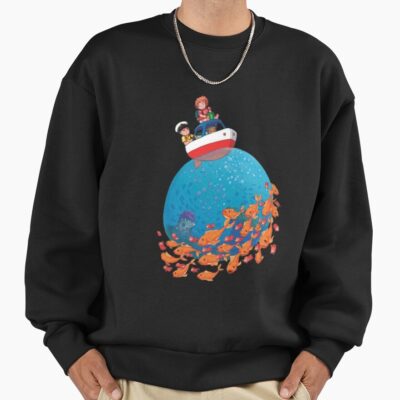 Ponyo Boat Sea Goldfish Sweatshirt