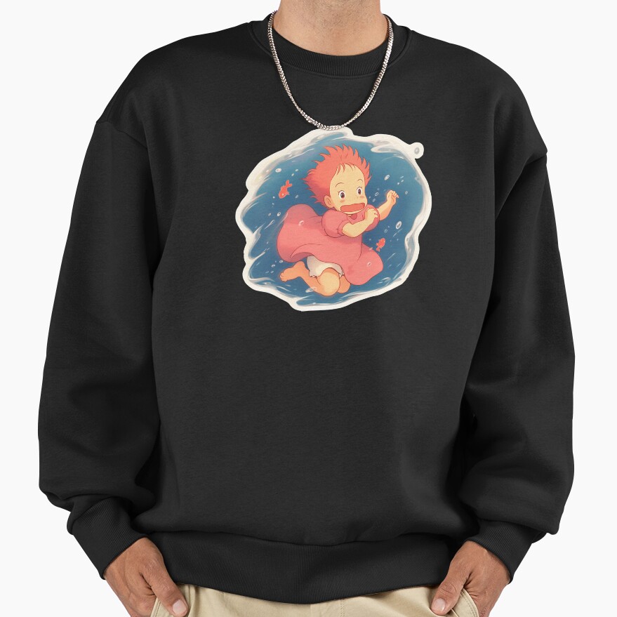 Ponyo Cute Retro Sweatshirt - Image 3