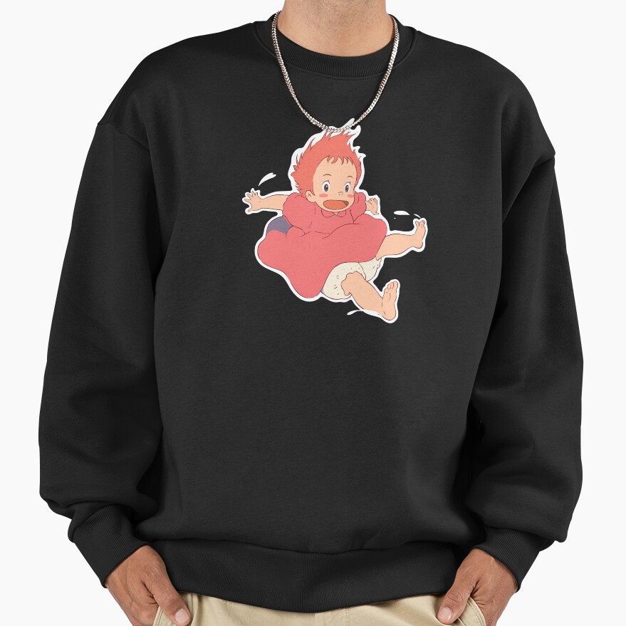 Ponyo Cute Happy Sweatshirt - Image 3