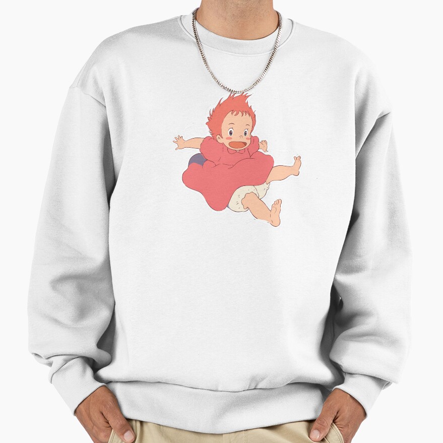 Ponyo Cute Happy Sweatshirt - Image 2