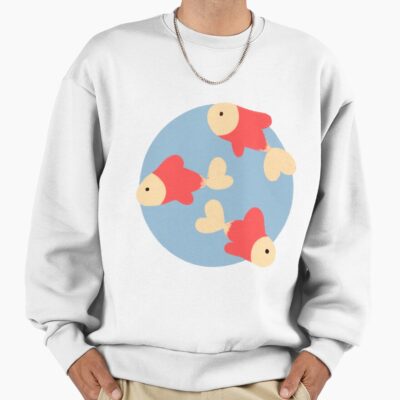 Minimalistic Swimming Goldfish Sweatshirt