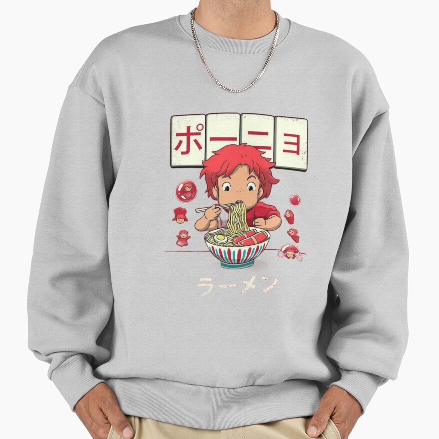 Ponyo Ramen Eatting Sweatshirt - Image 4