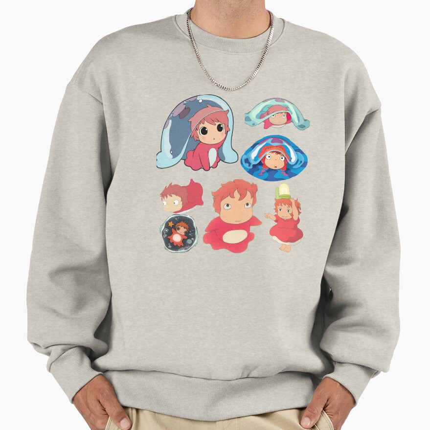 Ponyo Icon Emoji Sweatshirt - Image 3