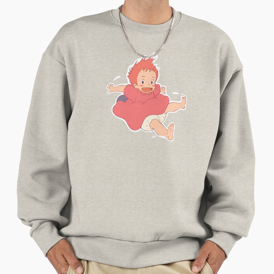 Ponyo Cute Happy Sweatshirt - Image 4