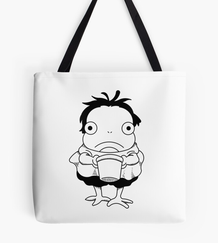 Ponyo Black White Design Tote Bag
