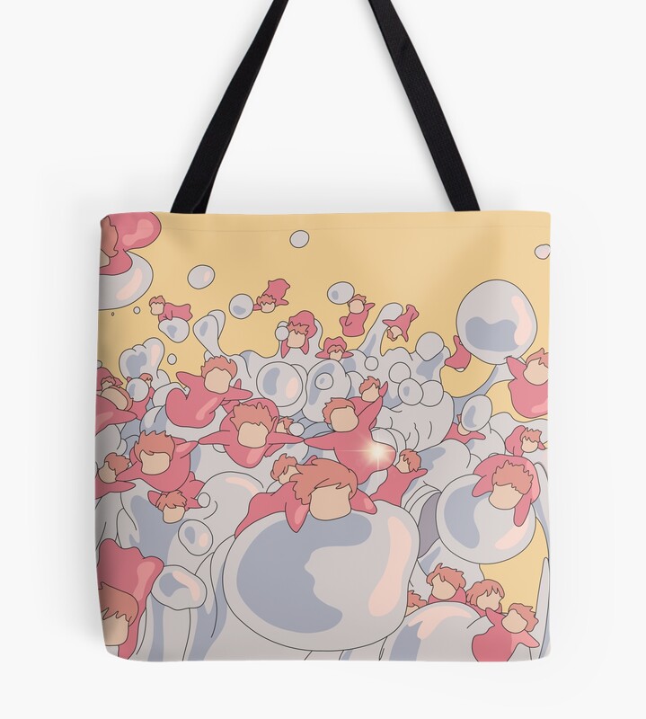Ponyo Movie Art Tote Bag
