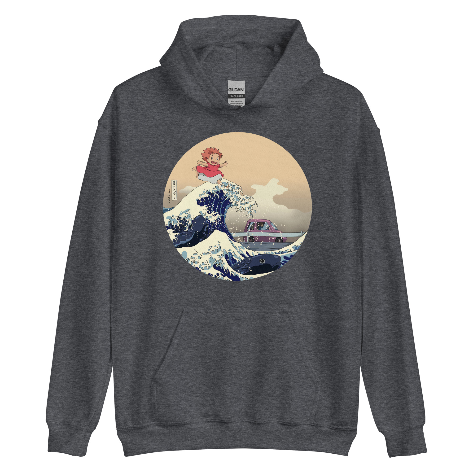 Anime Ponyo On The Japanese Wave Hoodie - Image 5