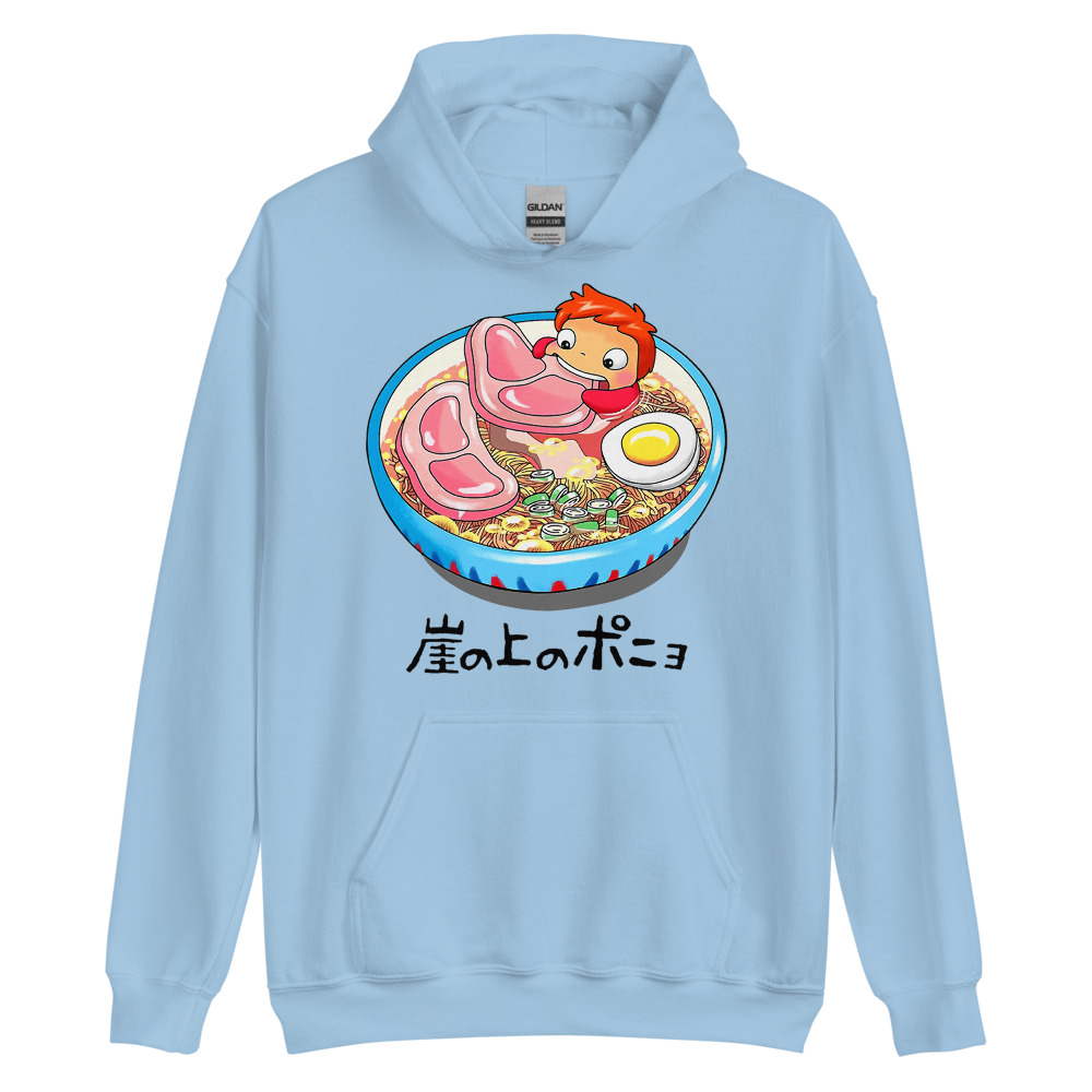 Ghibli Ponyo Loves Ham Hoodie - Image 6