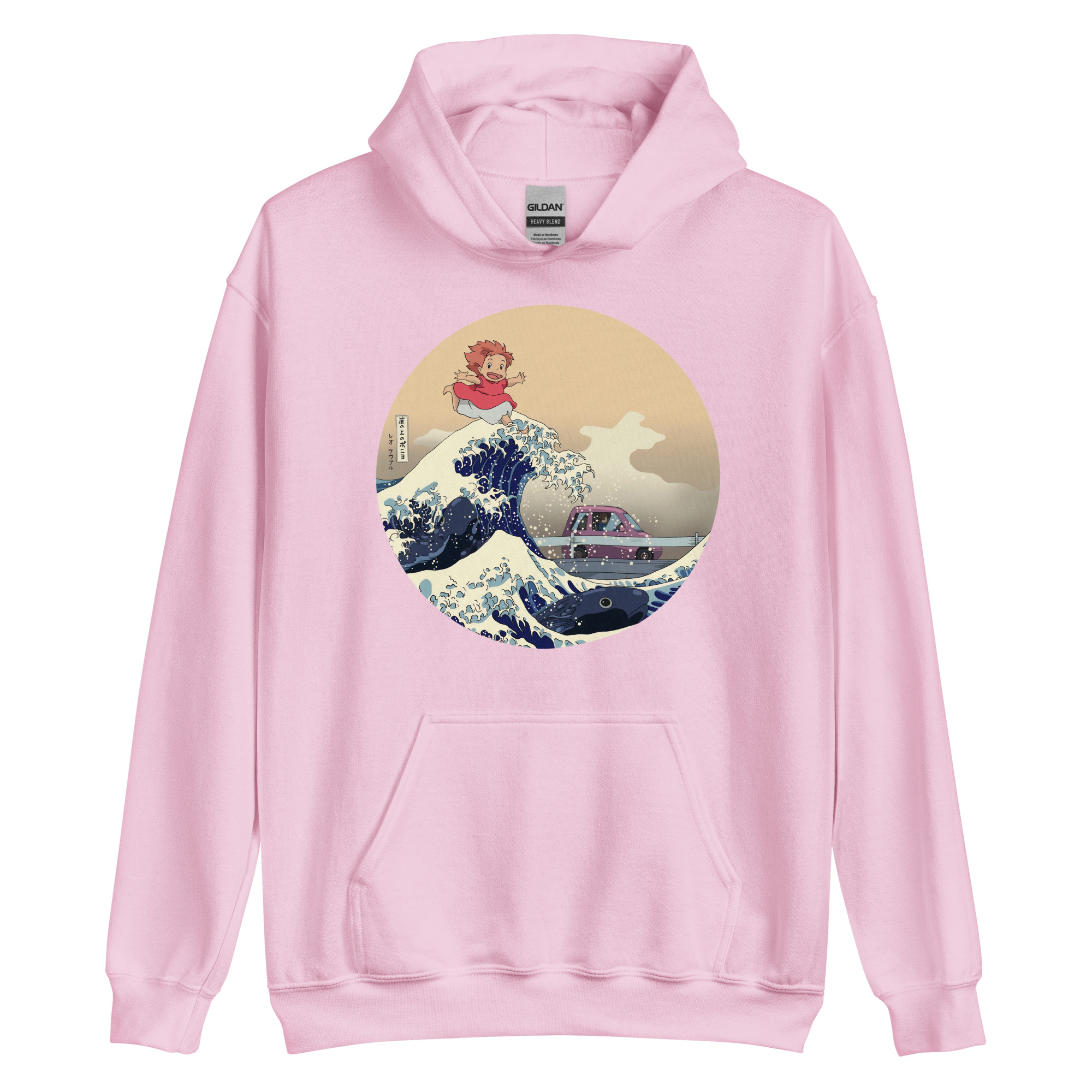 Anime Ponyo On The Japanese Wave Hoodie - Image 9