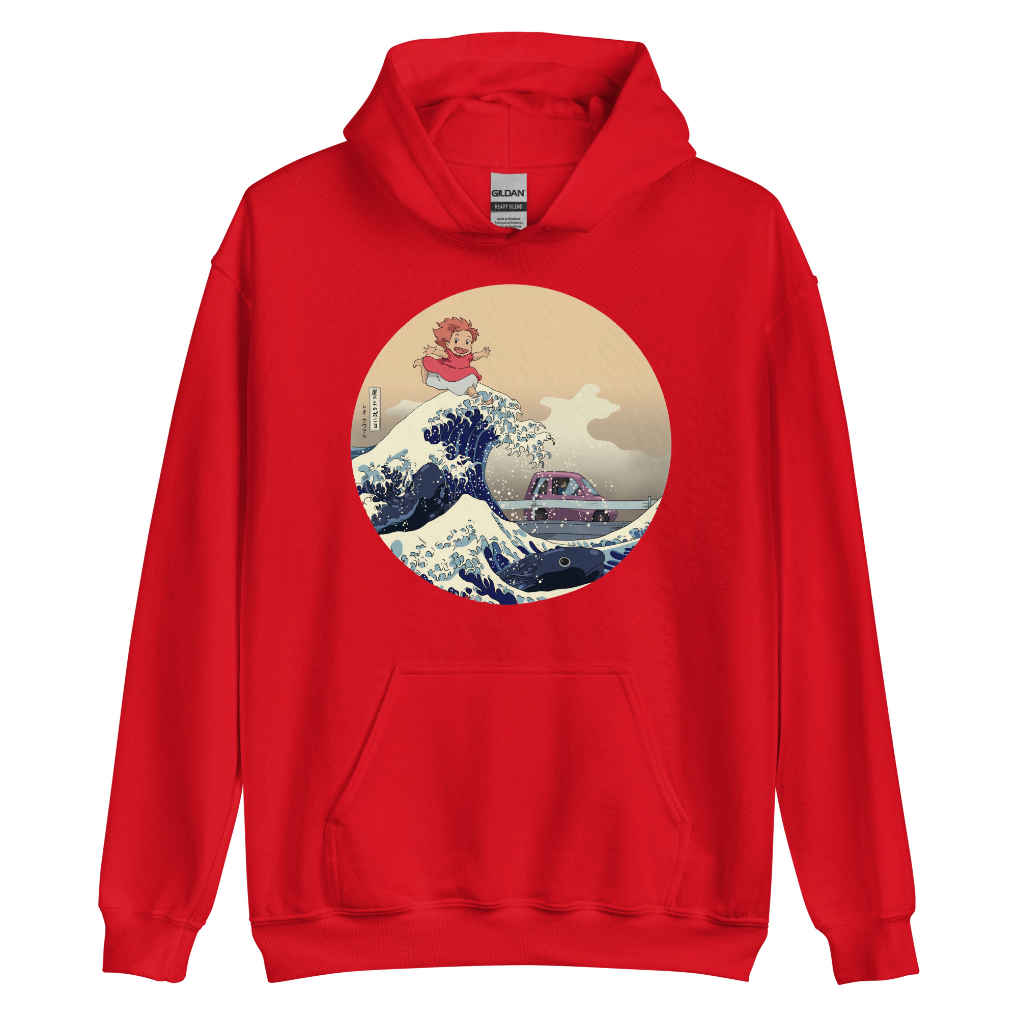 Anime Ponyo On The Japanese Wave Hoodie - Image 4