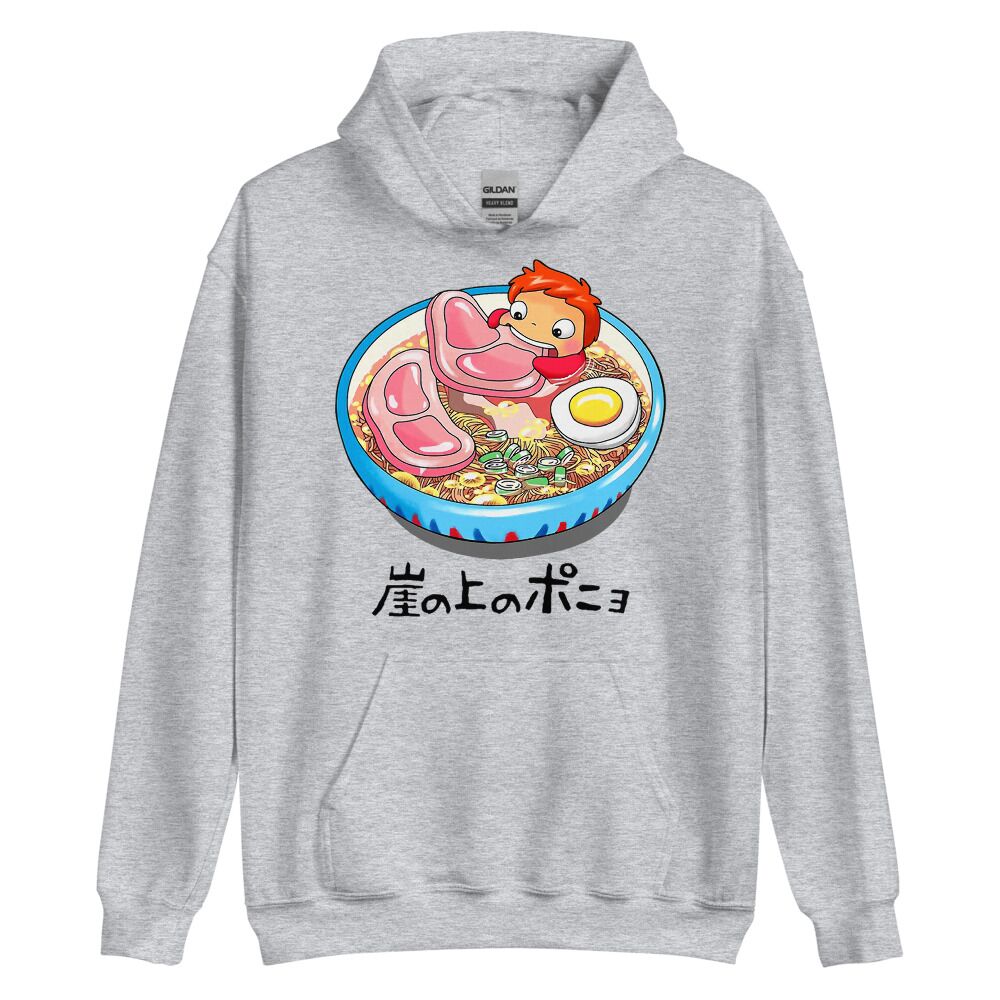 Ghibli Ponyo Loves Ham Hoodie