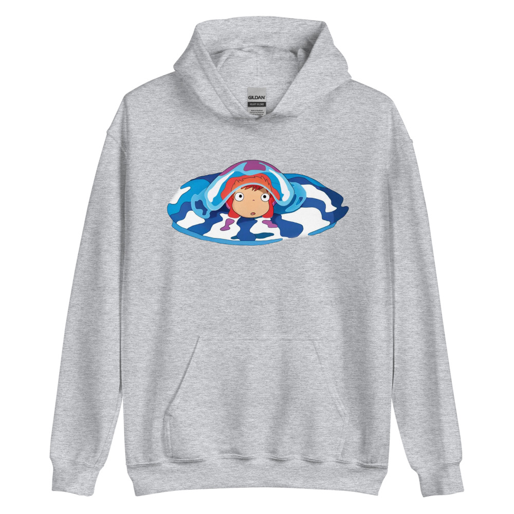 Ponyo On The Cliff By The Sea Hoodie - Image 6